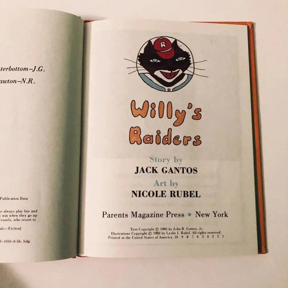 Vtg 1980  Willy's Raiders by Jack Gantos Parents Magazine Press - Picture 8 of 16